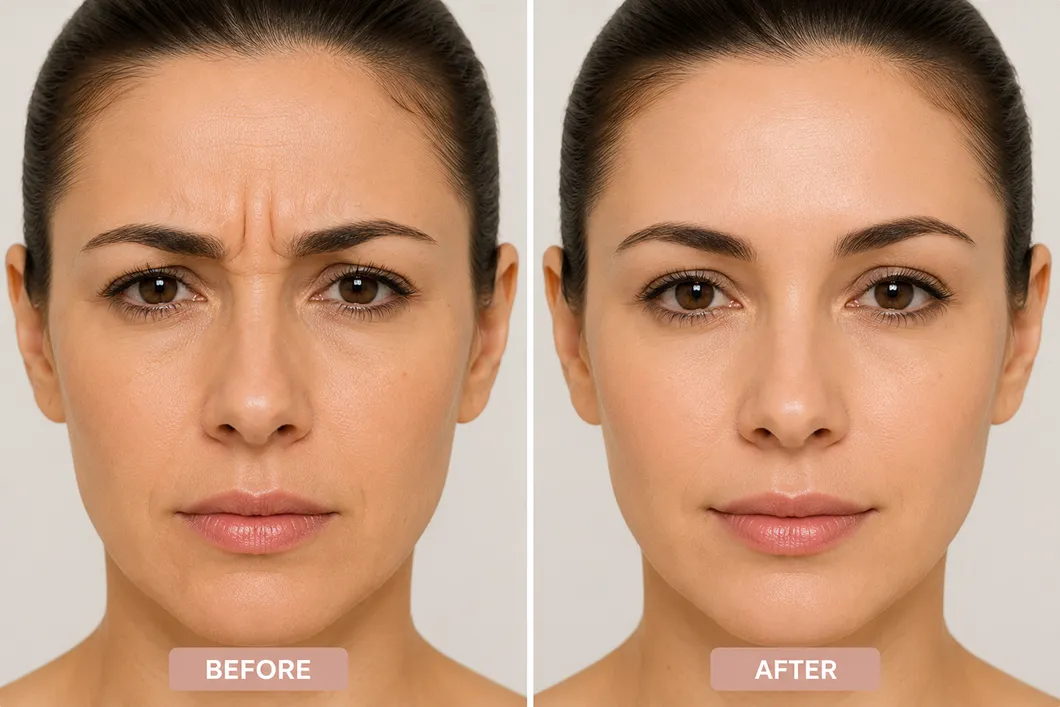 Baby Botox before and after