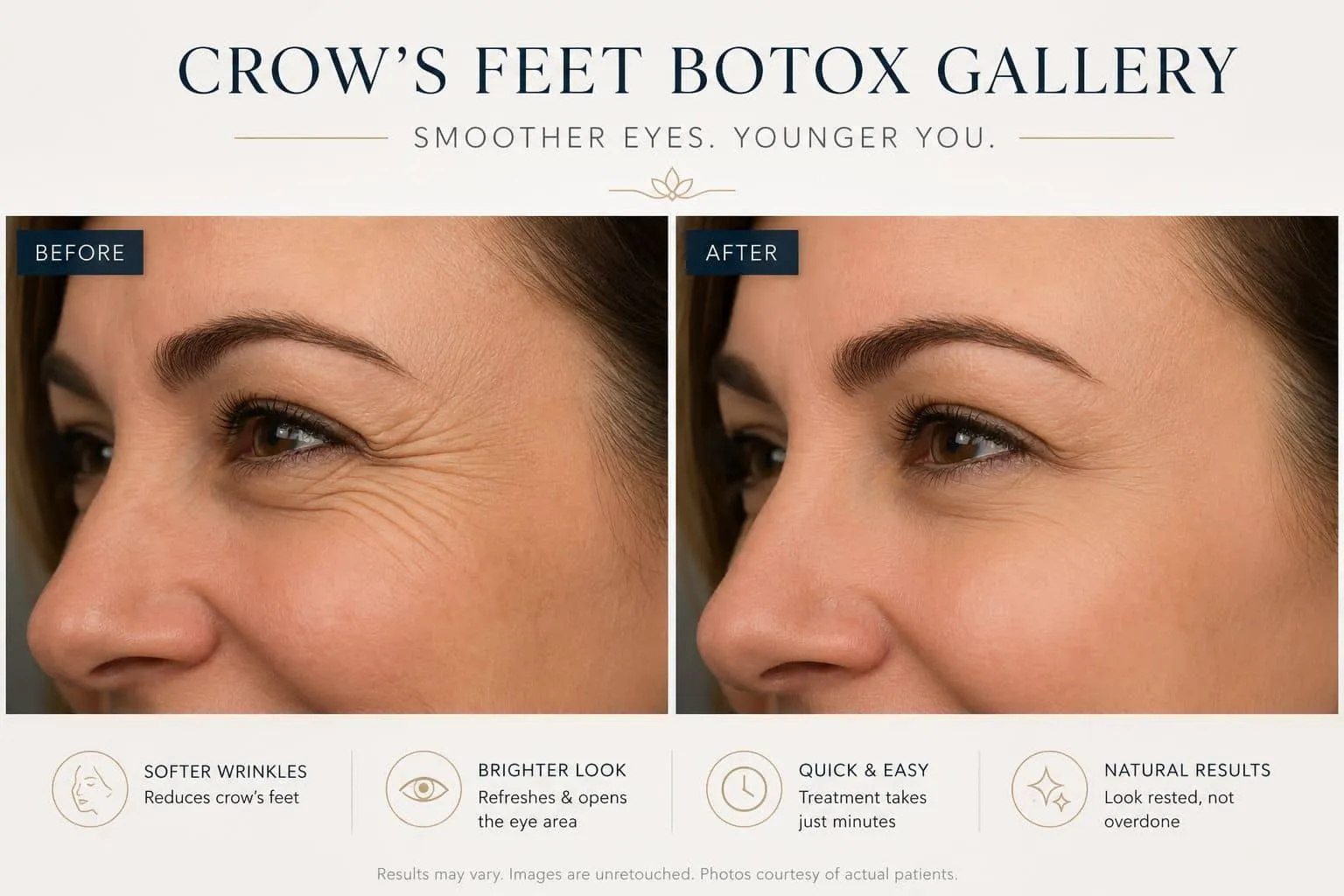 Crow's Feet Botox Before and After