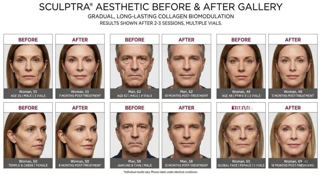 Sculptra Before and After
