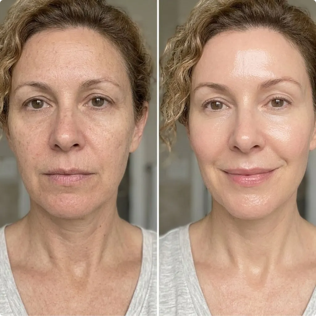 Before and after MCT treatment result