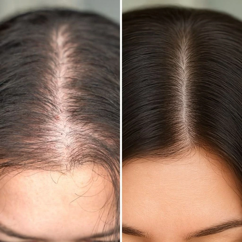 PRF hair loss treatment results Dubai