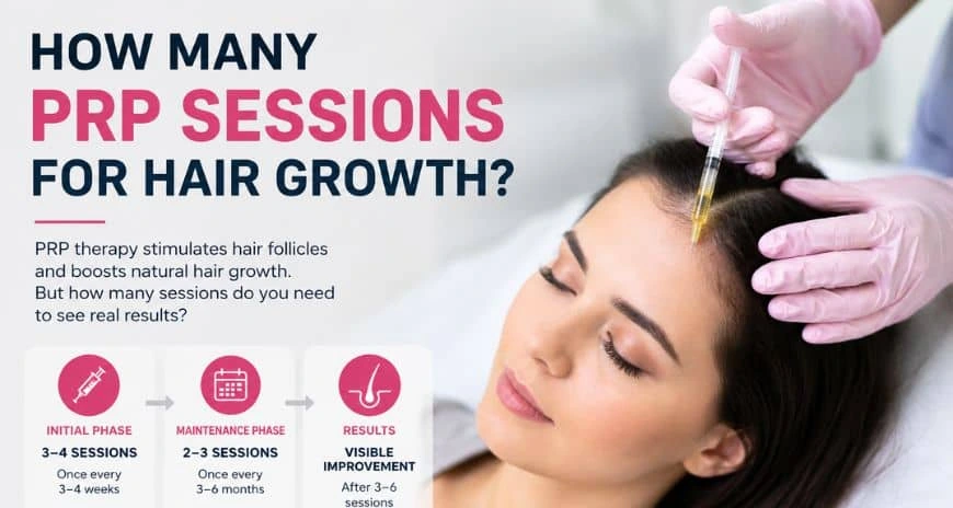 how many PRP sessions for hair growth